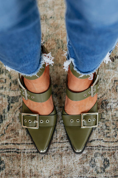 Proving My Point Heels - Olive