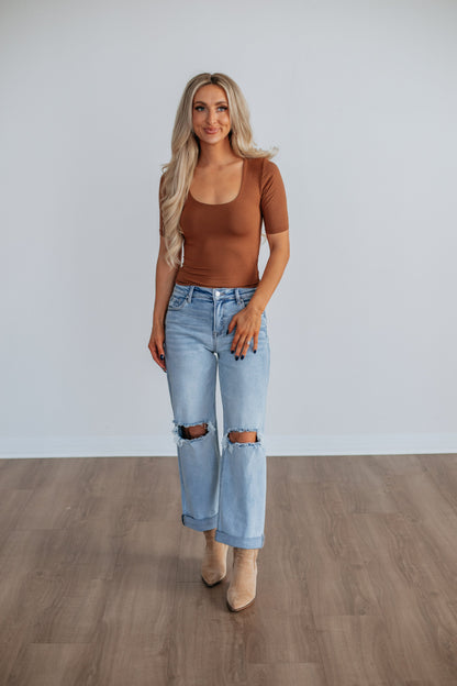 Spader Basic Top - Cinnamon