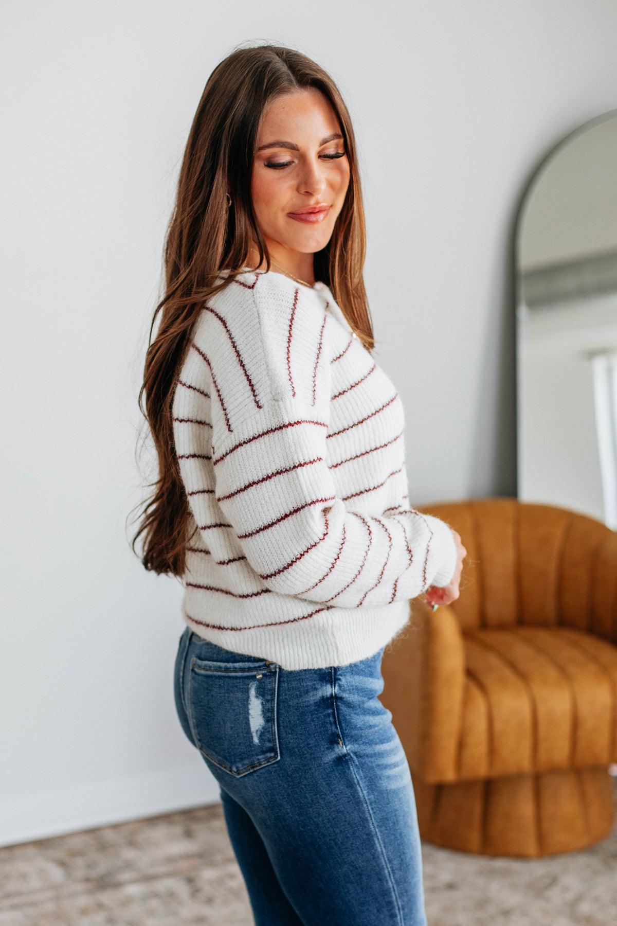 Taysha Striped Cardigan