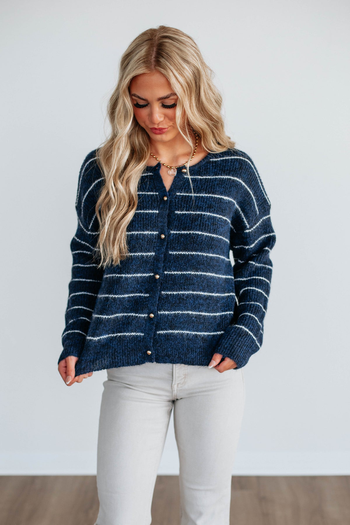 Taysha Striped Cardigan