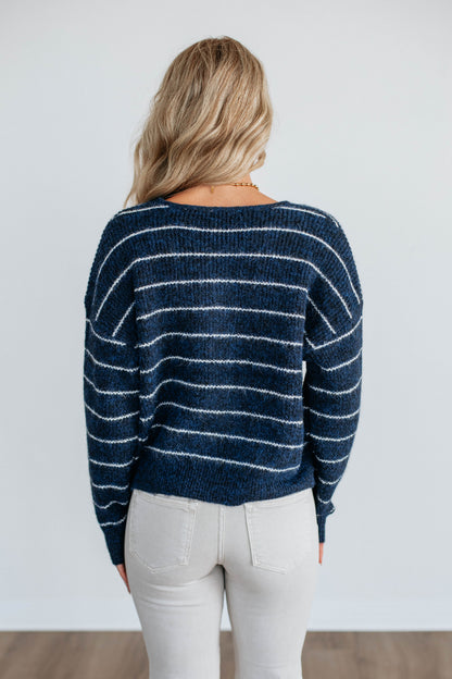 Taysha Striped Cardigan