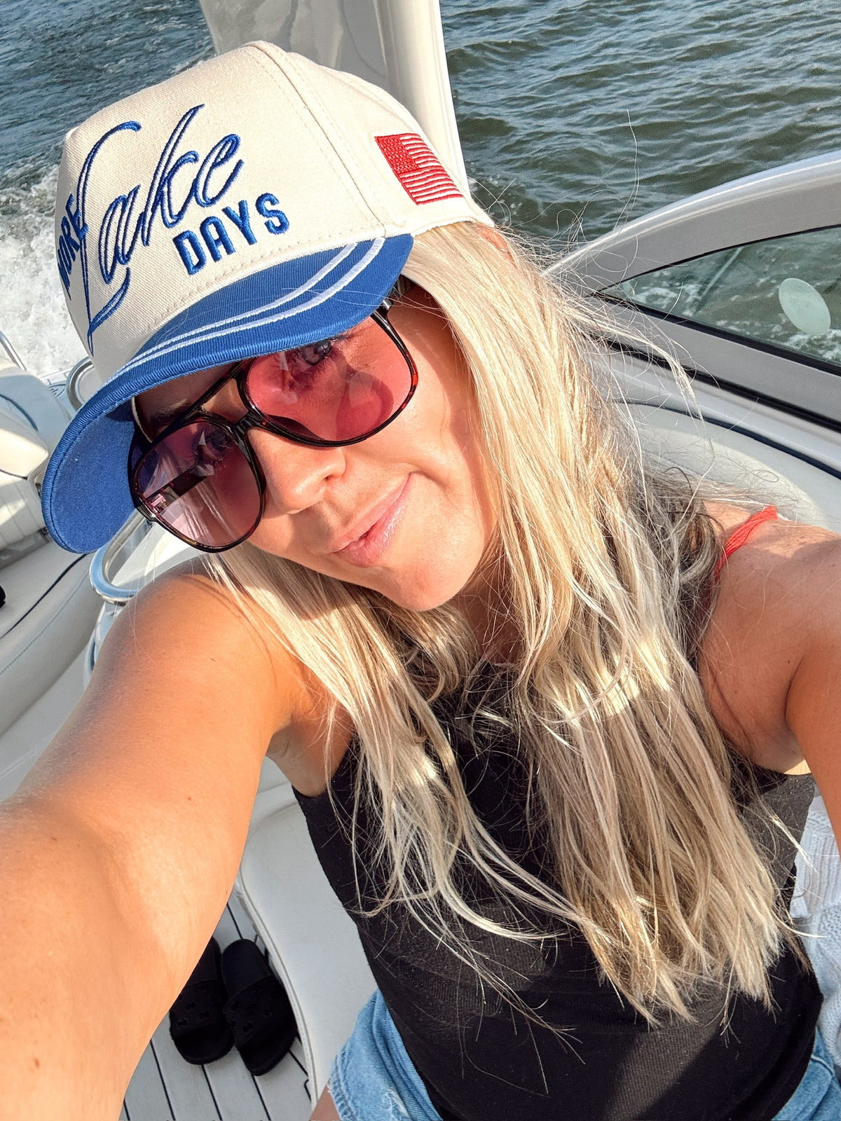 More Lake Days - Royal Blue Vintage Trucker Hat