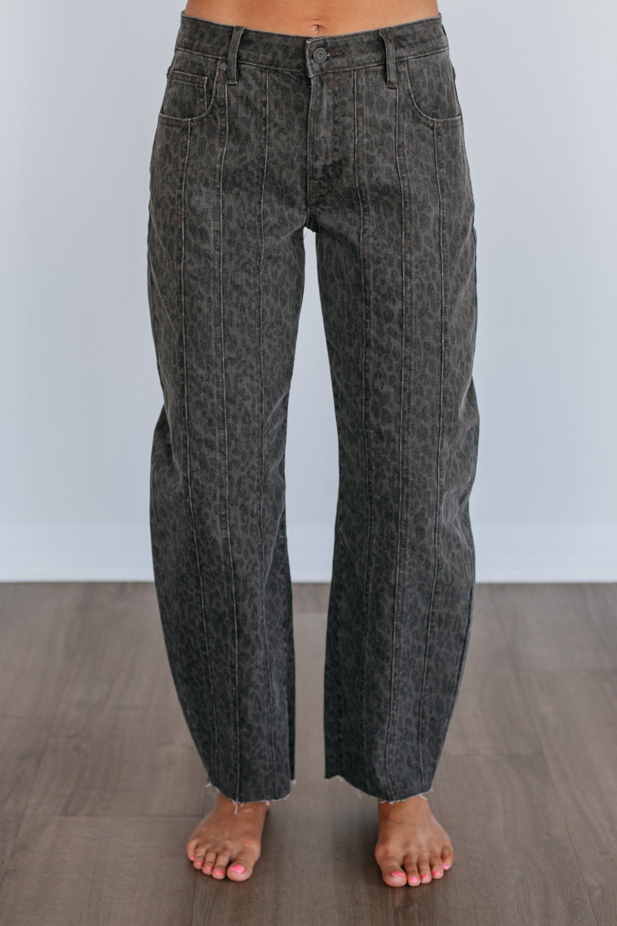 Sammie Hidden Jeans - Dark Cheetah