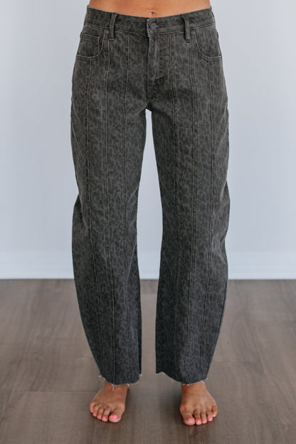 Sammie Hidden Jeans - Dark Cheetah