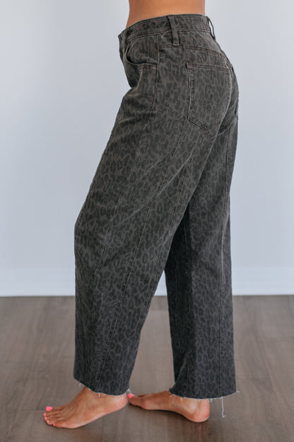 Sammie Hidden Jeans - Dark Cheetah