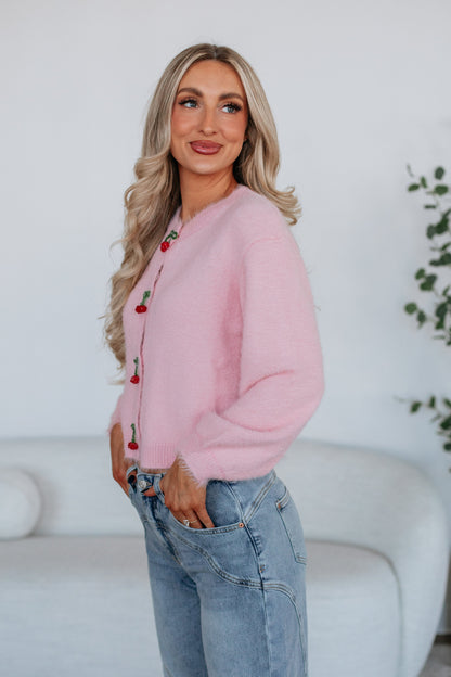 Sweet As Cherry Pie Cardigan