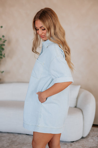 Victoria Risen Denim Dress