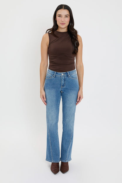 Women's Curve Seam Flare Jeans
