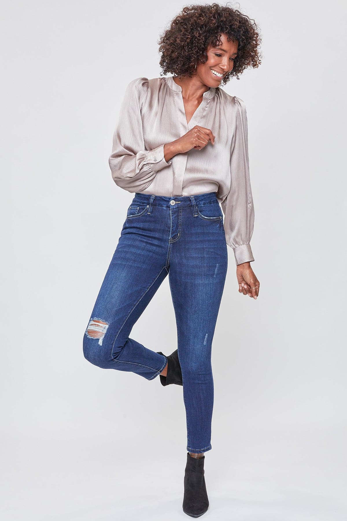 Women's Curvy Ultra Skinny High Rise Jeans