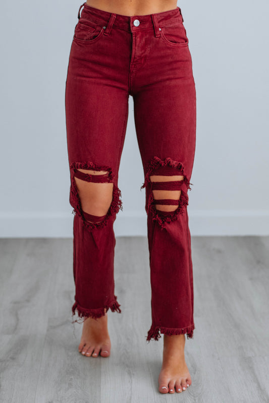 Willow Risen Jeans - Wine