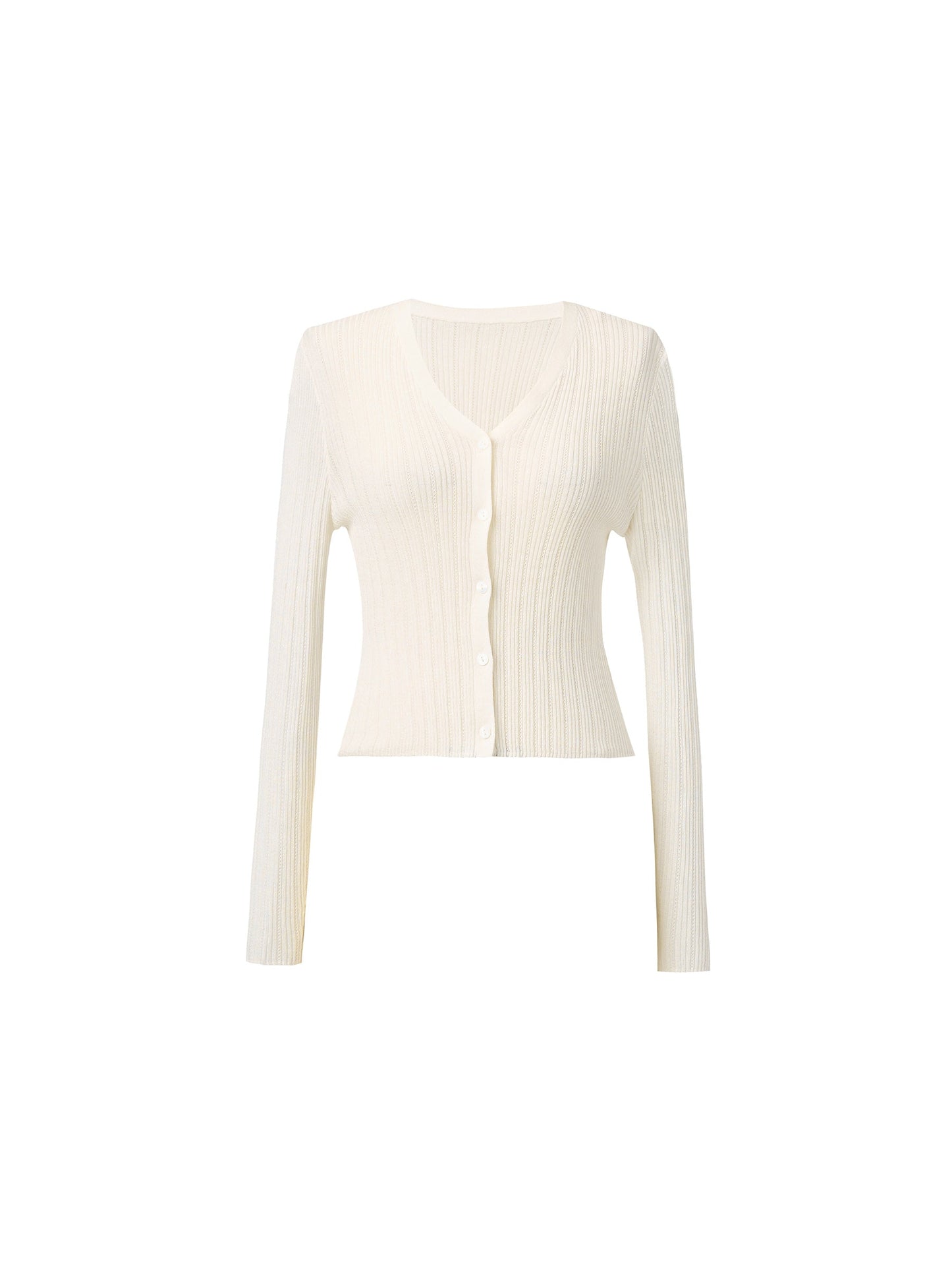 Tencel Wool Blend V-Neck Women Cardigan