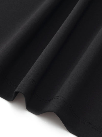 Tencel Blend Mock Layered Women A-Line Maxi Dress