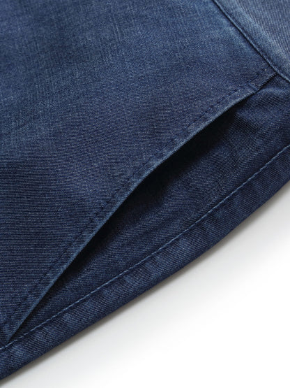 Denim High Waisted Women Wide Leg Cropped Culottes
