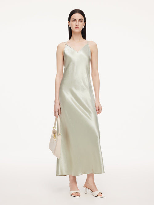100% Acetate Women Slip Maxi Dress