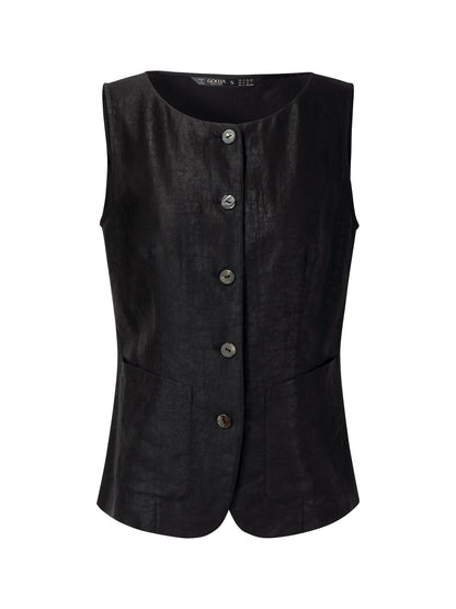 18MM Gambiered Canton Gauze Women H-Line Vest