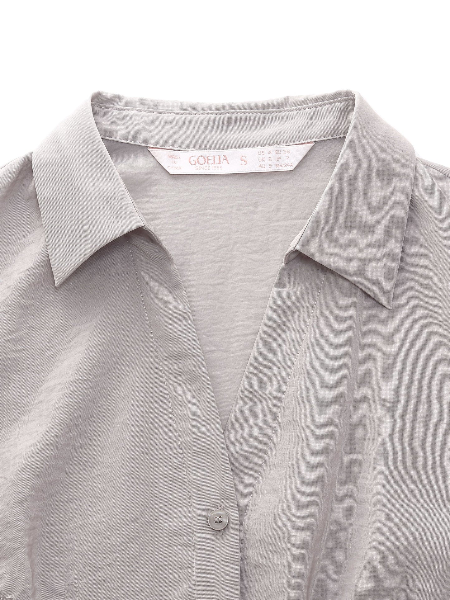 [Preview] Triacetate Blend Women Belted Maxi Shirt Dress