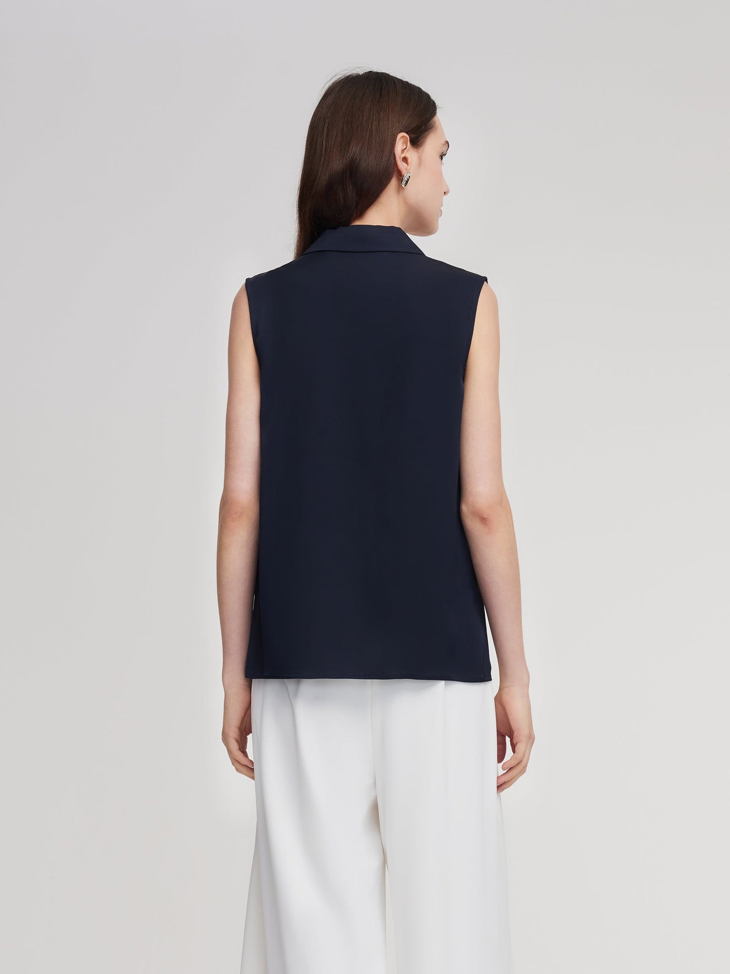 22MM Mulberry Silk Sleeveless Women Shirt
