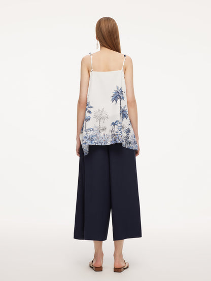 Tencel Linen Blend Floral Printed Women Camisole