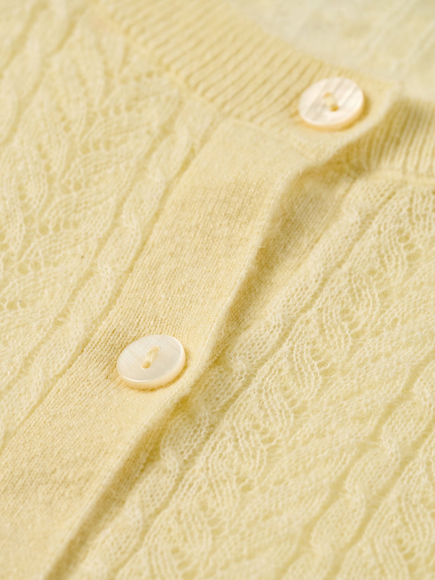[Preview] Alpaca Wool Lyocell Blend Women Lightweight Cardigan