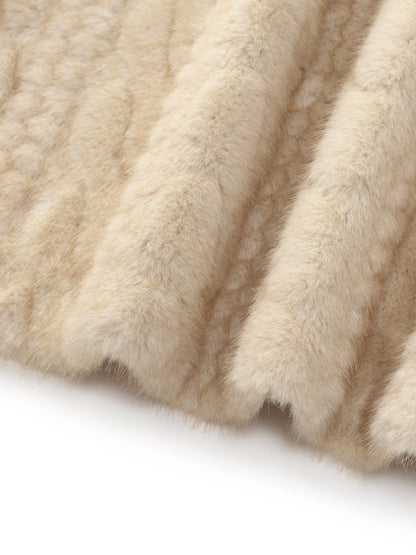 Eco-friendly Faux Fur Textured Women Coat