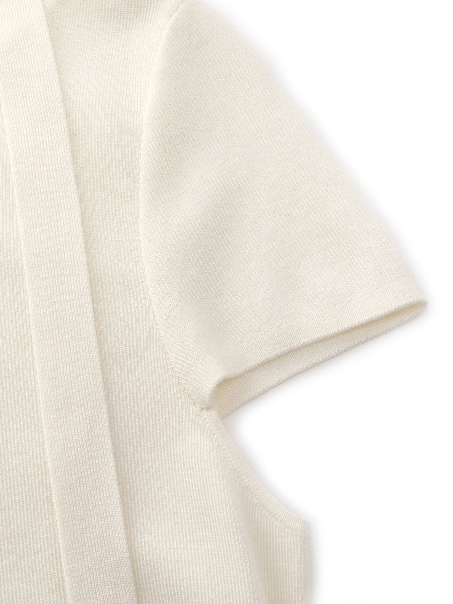 Triacetate Lyocell Blend Women Ribbon Knit Top