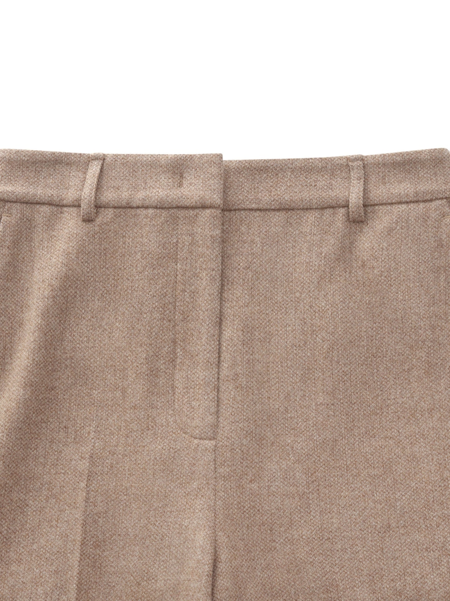 Washable Wool Cashmere Blend Straight Leg Women Pants