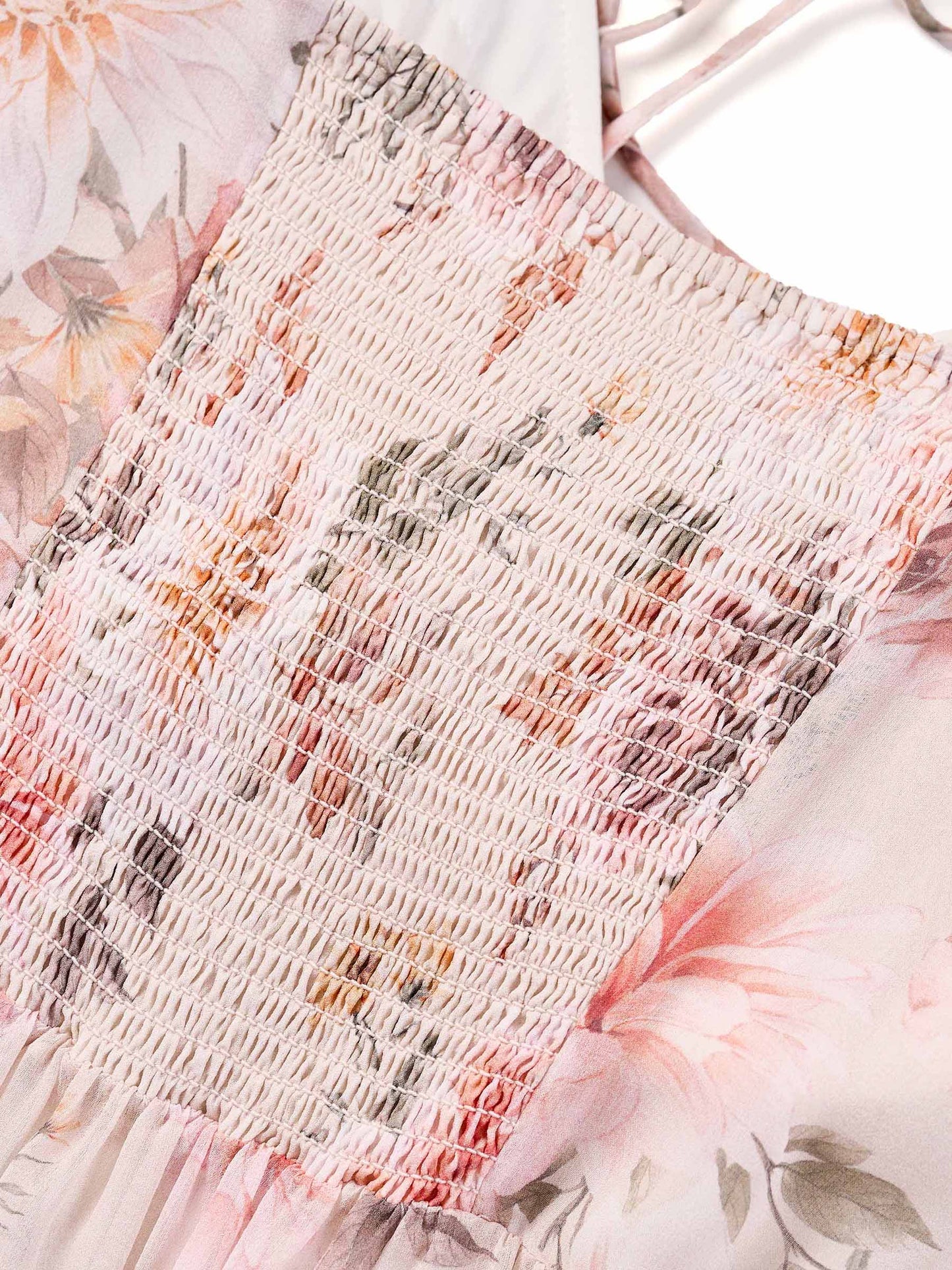 10MM Mulberry Silk Floral Print Women Strap Maxi Dress