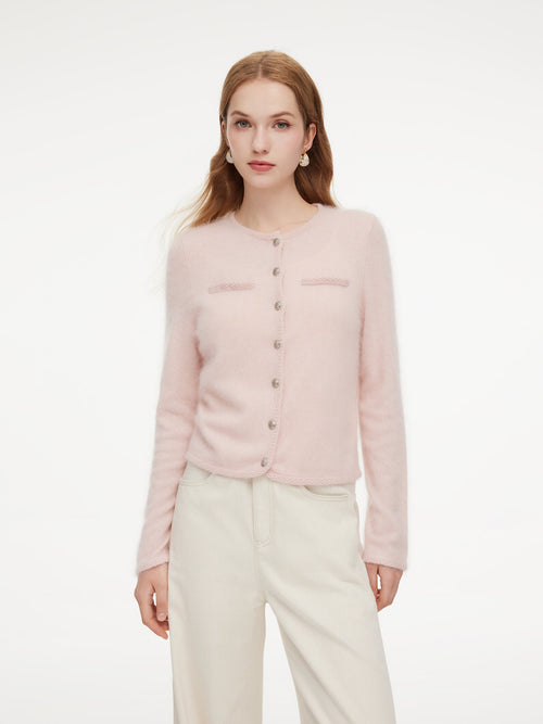[Preview] 100% Brushed Cashmere Women Cardigan