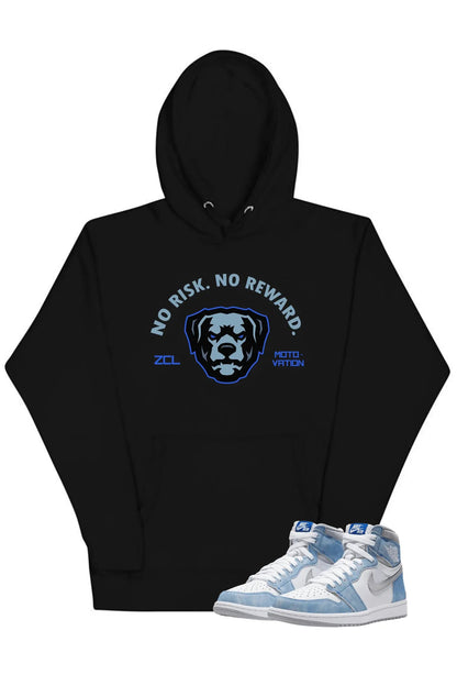 Air Jordan 1 High OG "No Risk No Reward" Hoodie (Hyper Royal)