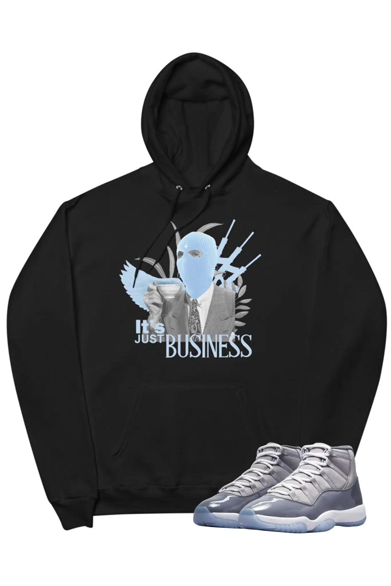 Air Jordan 11 "It's Just Business" Hoodie Cool Grey