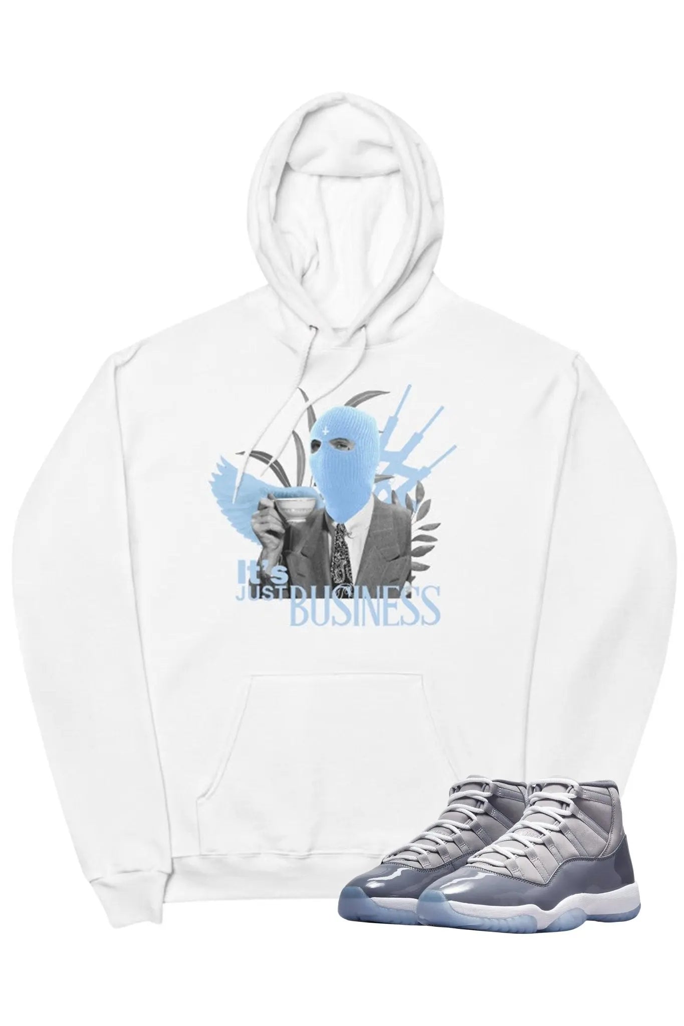 Air Jordan 11 "It's Just Business" Hoodie Cool Grey