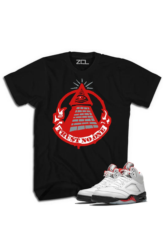 Air Jordan 5 Retro "Trust No One" Tee (Fire Red)