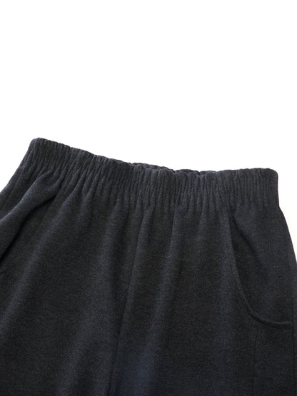 Elastic Waist Women Curved Leg Pants