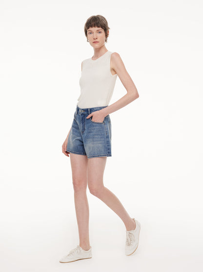 Lyocell Blend Rhinestone Women Knit Tank Top