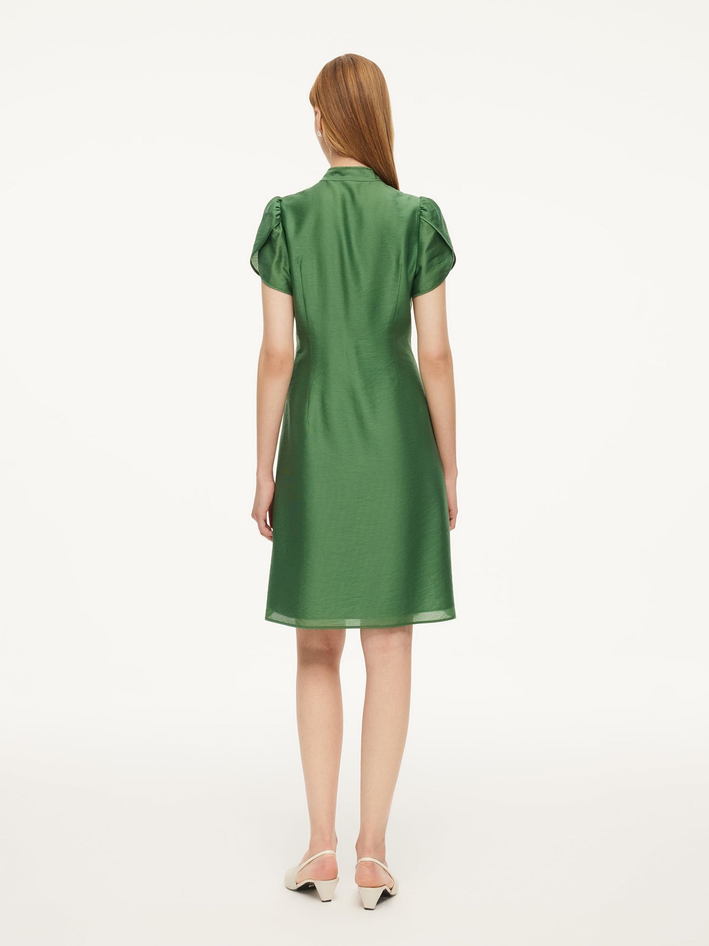 Tencel Blend Women Qipao Mini Dress