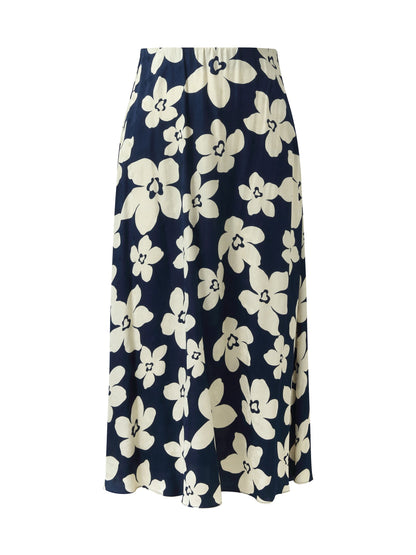 Floral Print A-Line Women Skirt