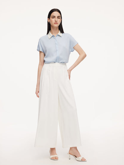 Four-Way Stretch Relaxed Ankle Length Women Pants