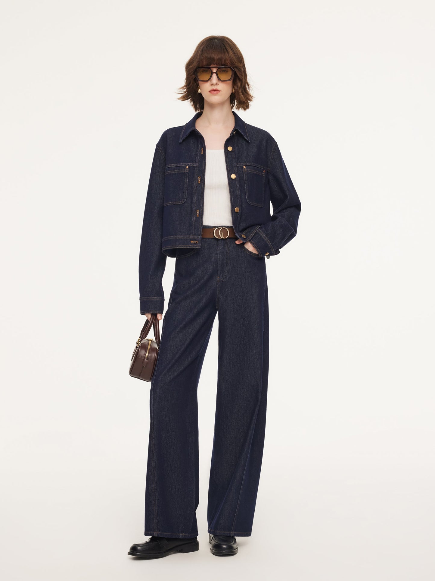 Denim Single-Breasted Women Jacket