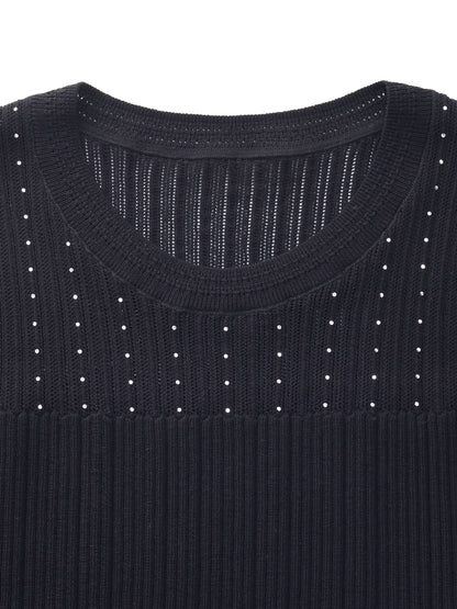 Lyocell Blend Rhinestone Women Knit Tank Top
