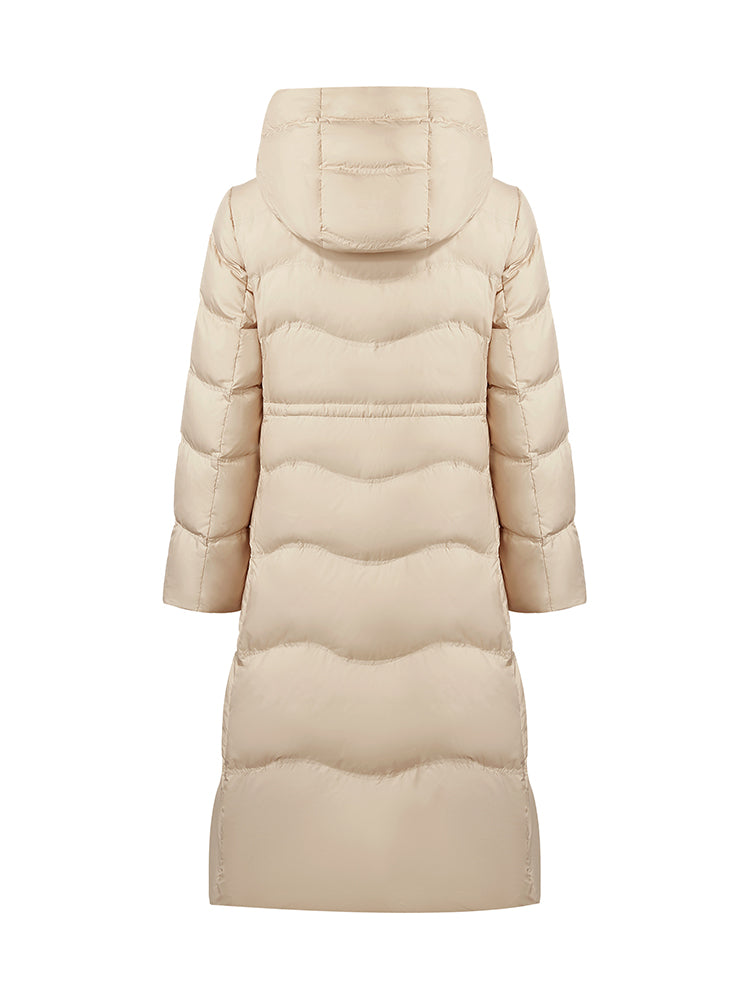 Hooded Long Goose Down Garment