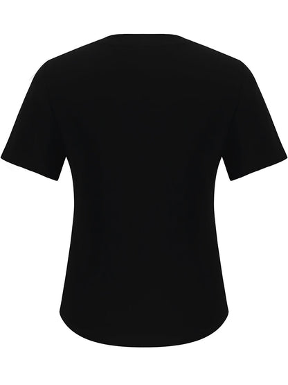 Slim Women T-shirt With Detachable Chain