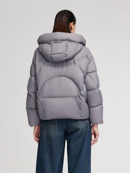 Lightweight Windproof Hooded Goose Down Jacket