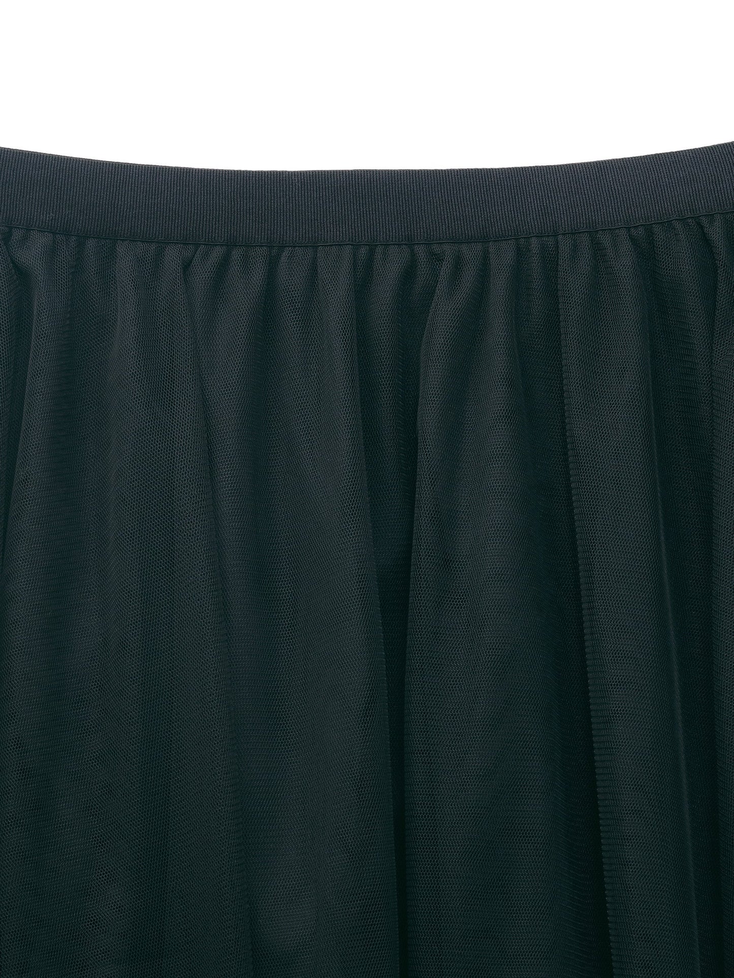Mesh Tiered Women Elastic Waist Skirt
