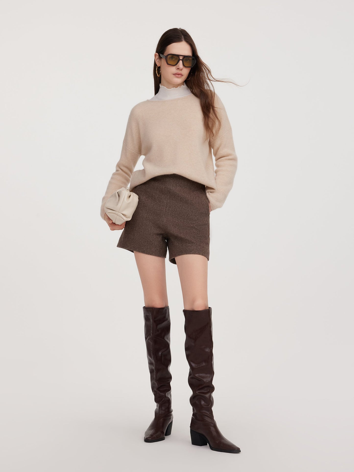 100% Washable Wool Women Shorts