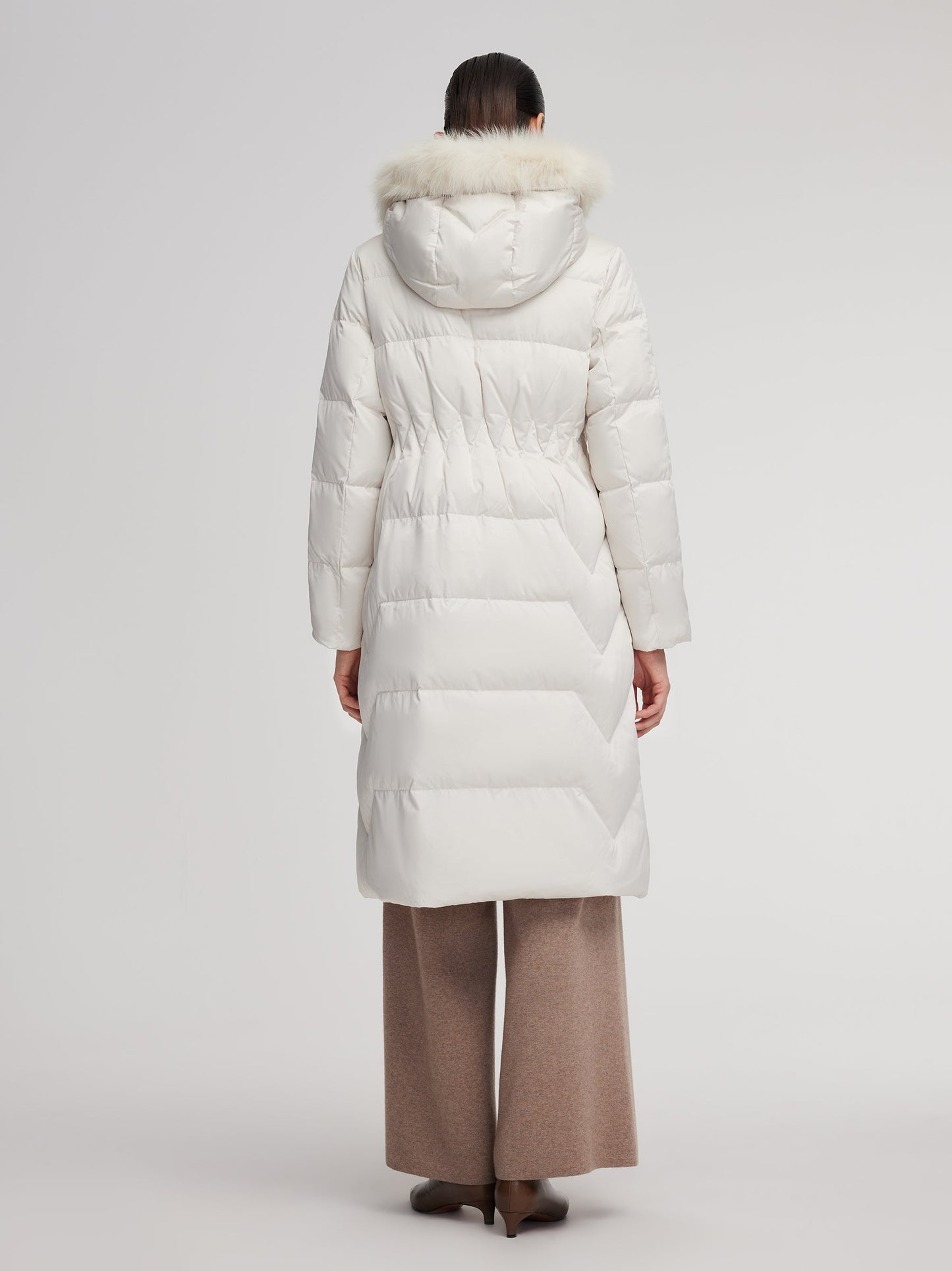 Gathered Waist Goose Down Garment