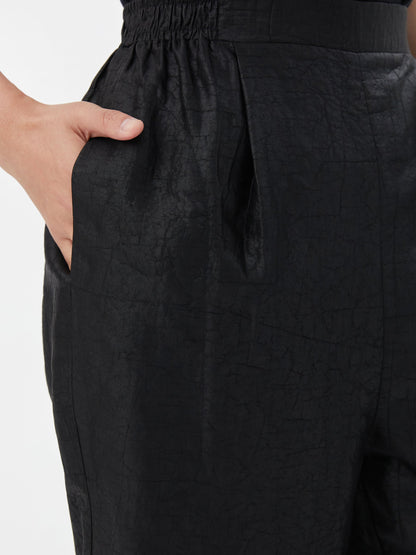 18 Momme Xiang Yun Silk Ankle Banded Pants For Women