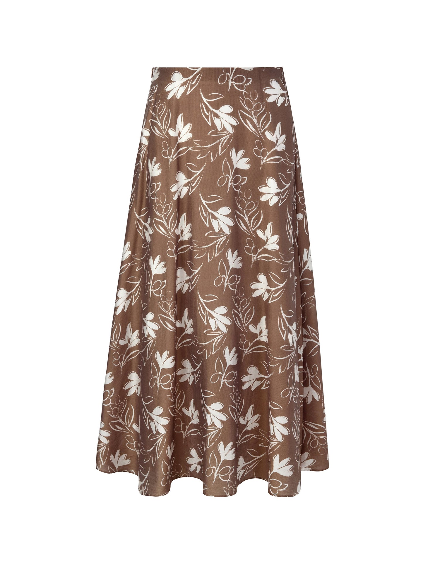 Tencel Blend Floral Print Women Skirt