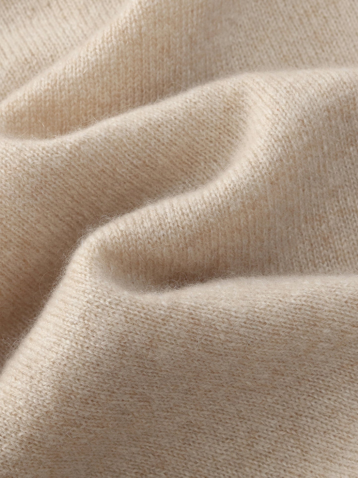 100% Cashmere Half-Zip Women Hooded Sweater