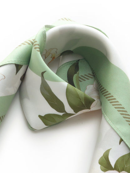 100% Mulberry Silk Rose Print Women Scarf