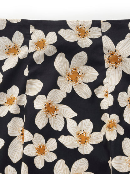 Cotton Stretch Floral Print Women Skirt